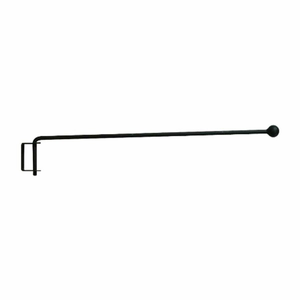 Bbq Innovations 18 in. Black Wrought Iron Swivel Curtain Crane Set BB3265459